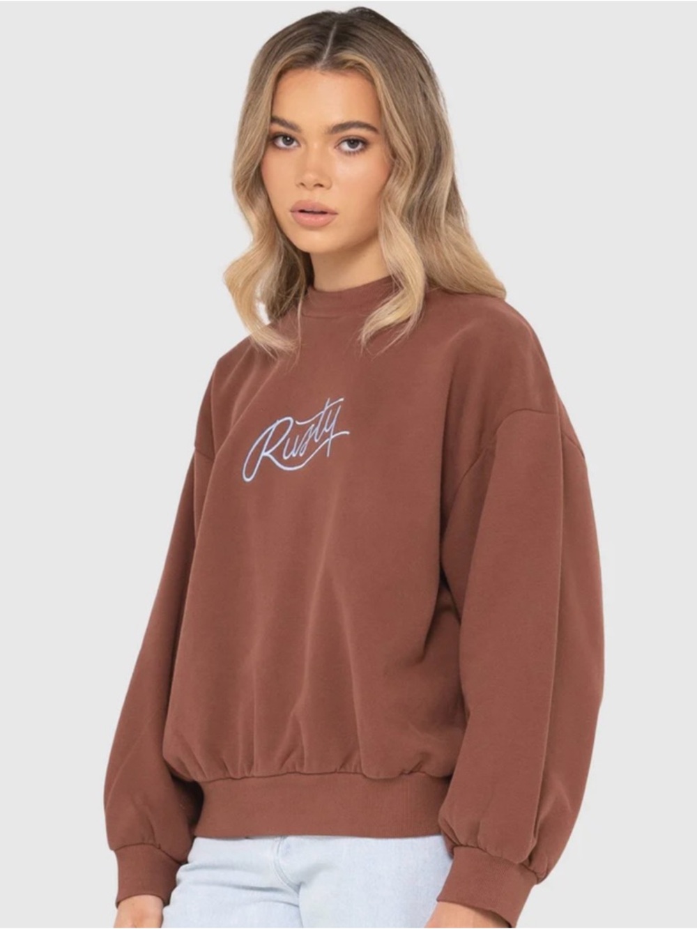 Rusty Crewneck Sweatshirt in Rust